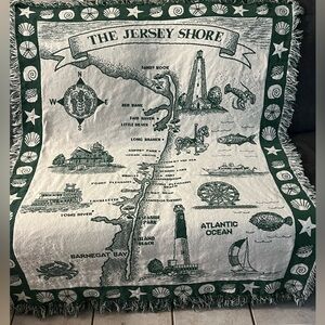 New Jersey Shore Knit Blanket
